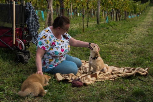 Pünktchen bei Eva und Abby